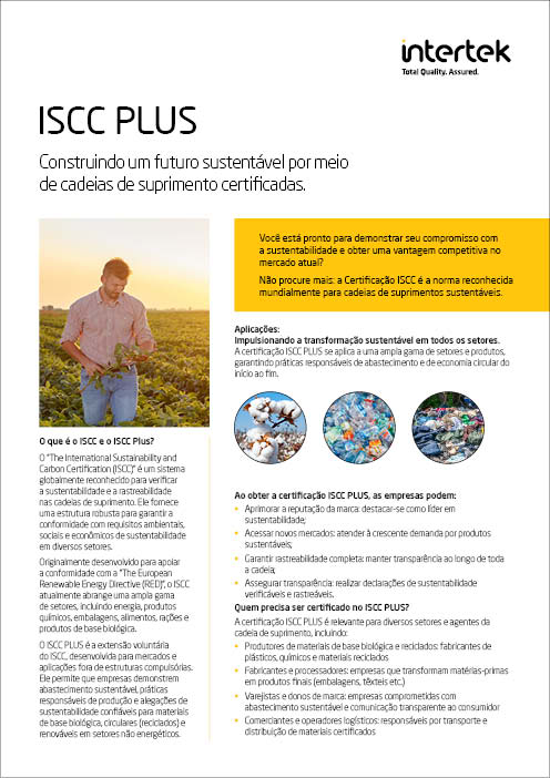 Capa Brochure ISCC Plus